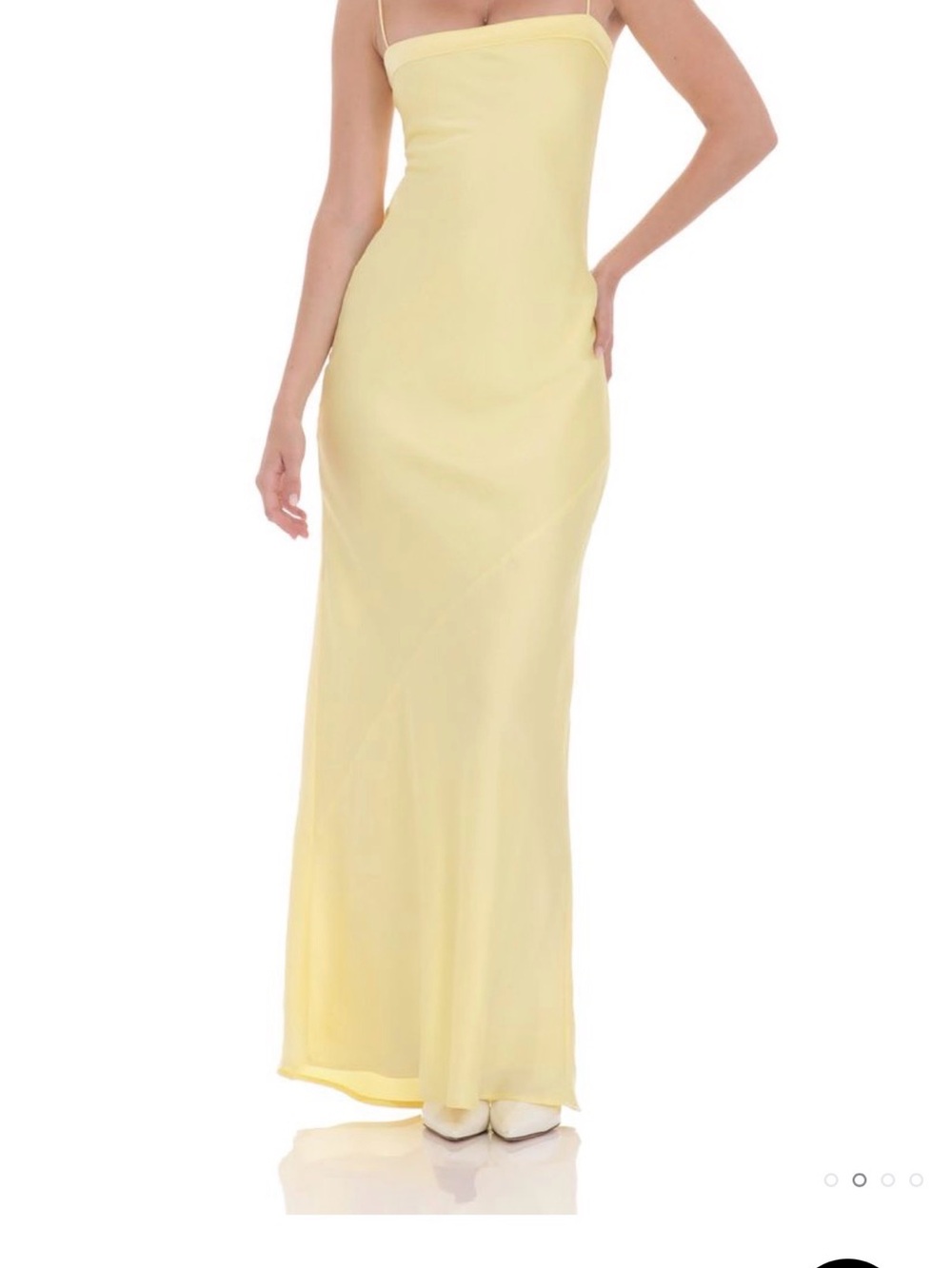Lucy in the Sky Satin Open Back Maxi Dress